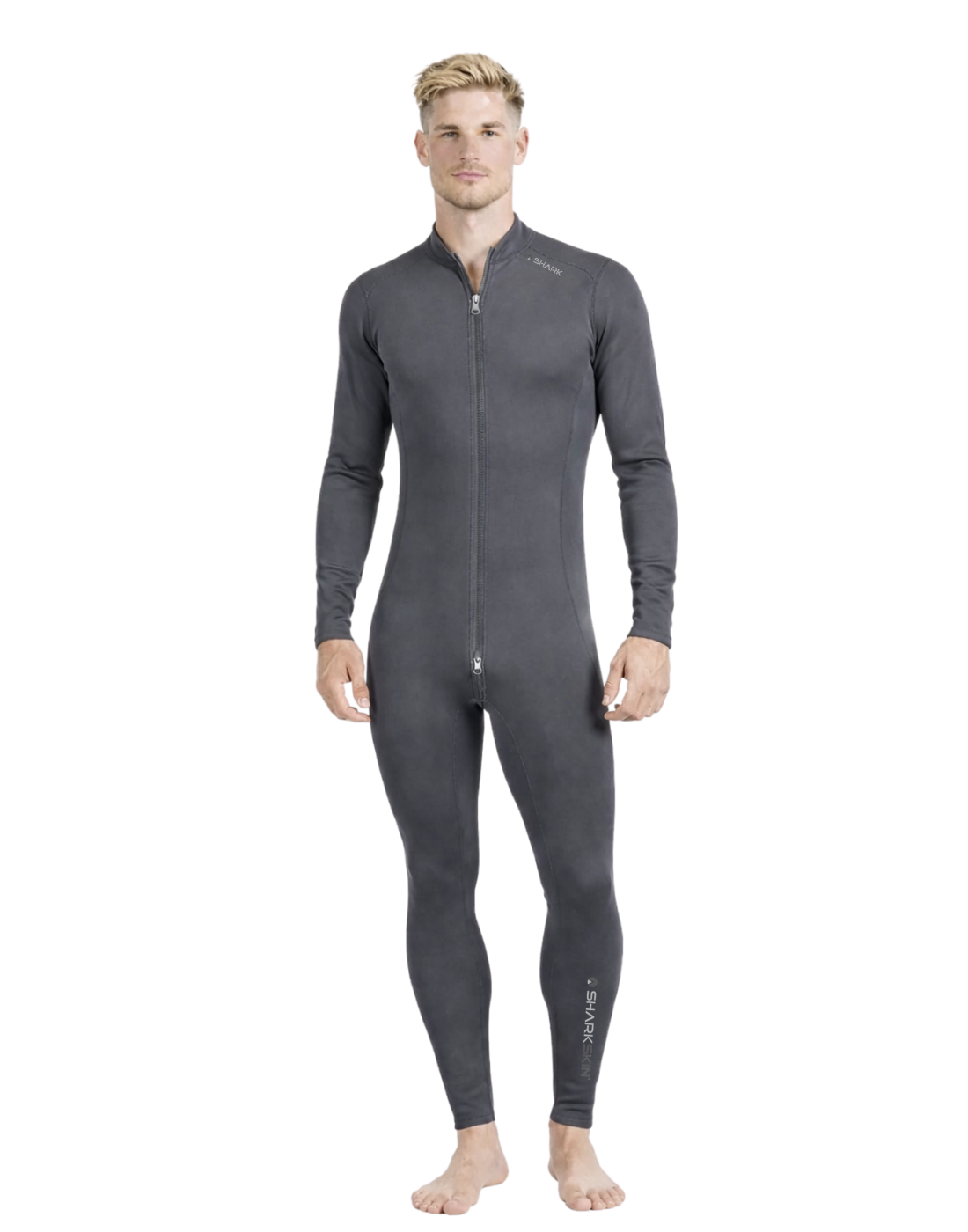 日本未上陸　濠SharkSkin高級T2 フルスーツ　グレー　（在庫１） T2 CHILLPROOF UNDERGARMENT FULL ZIP - MENS – Sharkskin International