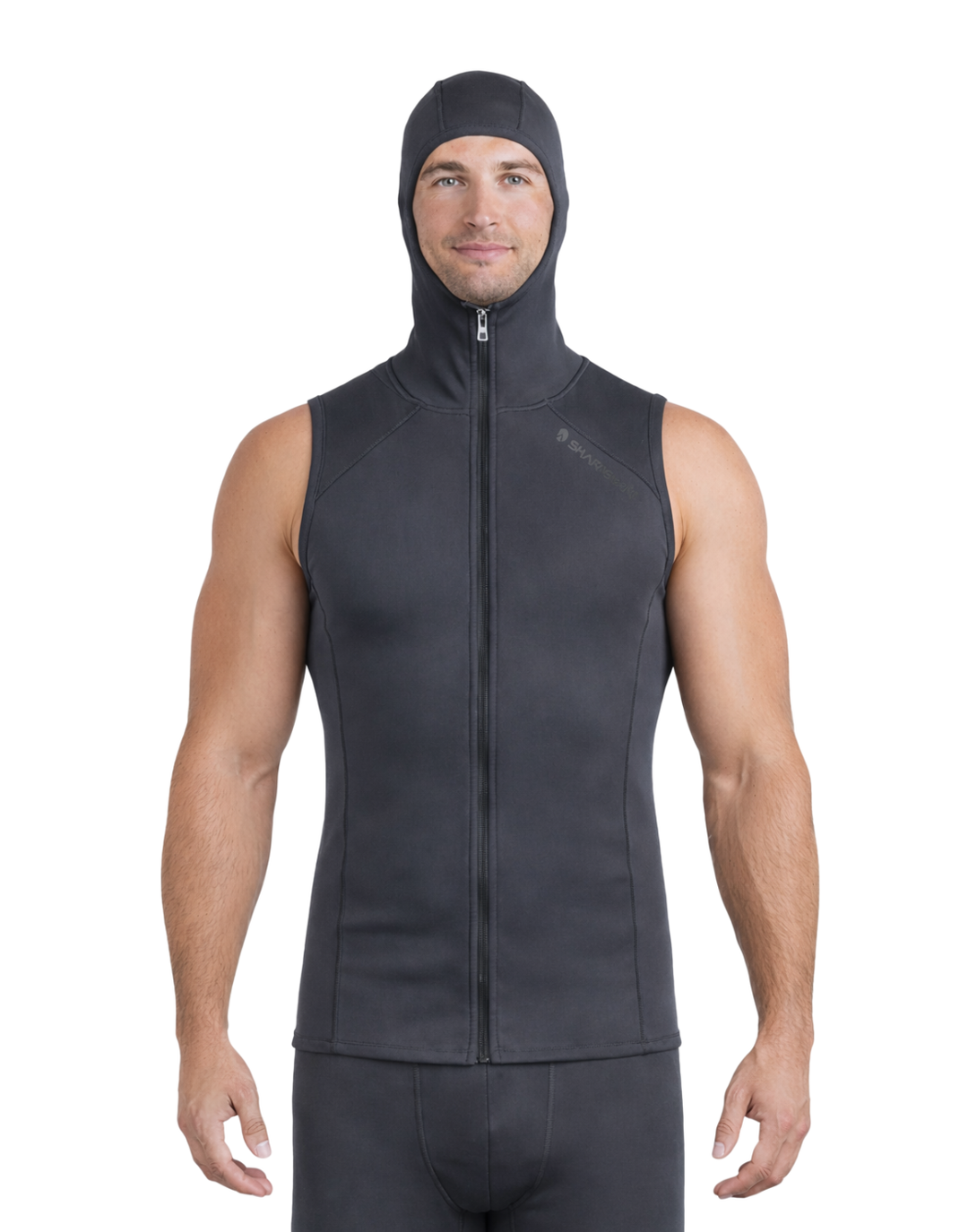 T2 CHILLPROOF FULL ZIP VEST WITH HOOD - MENS – Sharkskin International
