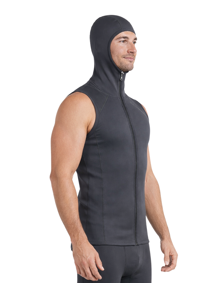 T2 CHILLPROOF FULL ZIP VEST WITH HOOD - MENS – Sharkskin International