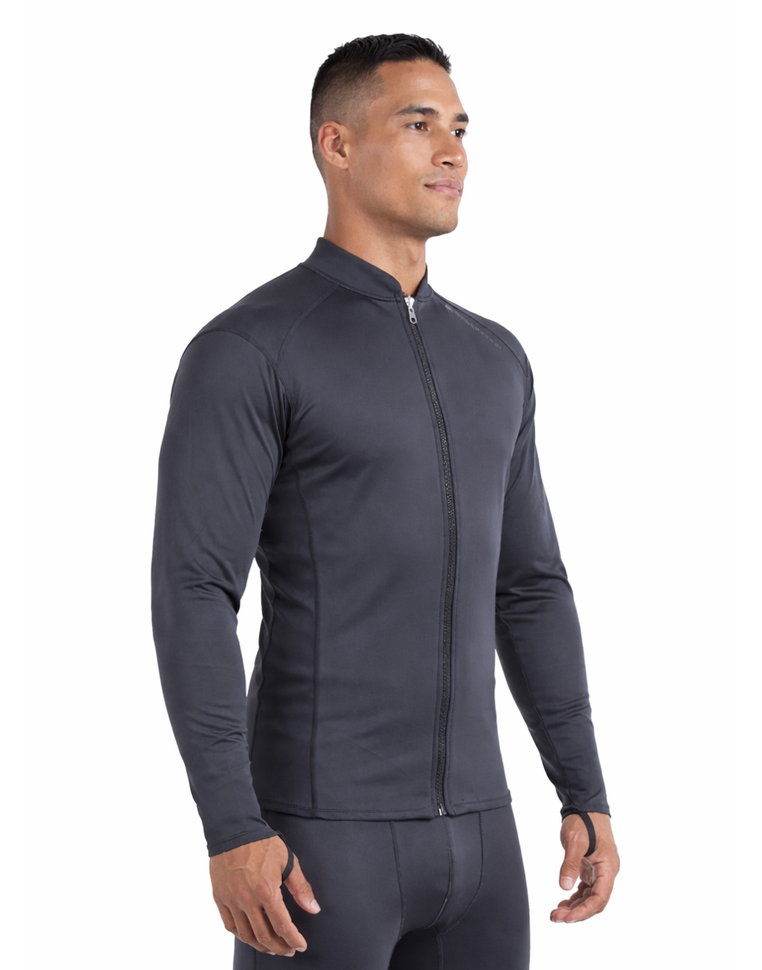 T2 Chillproof Long Sleeve Full Zip Top - Mens – Sharkskin