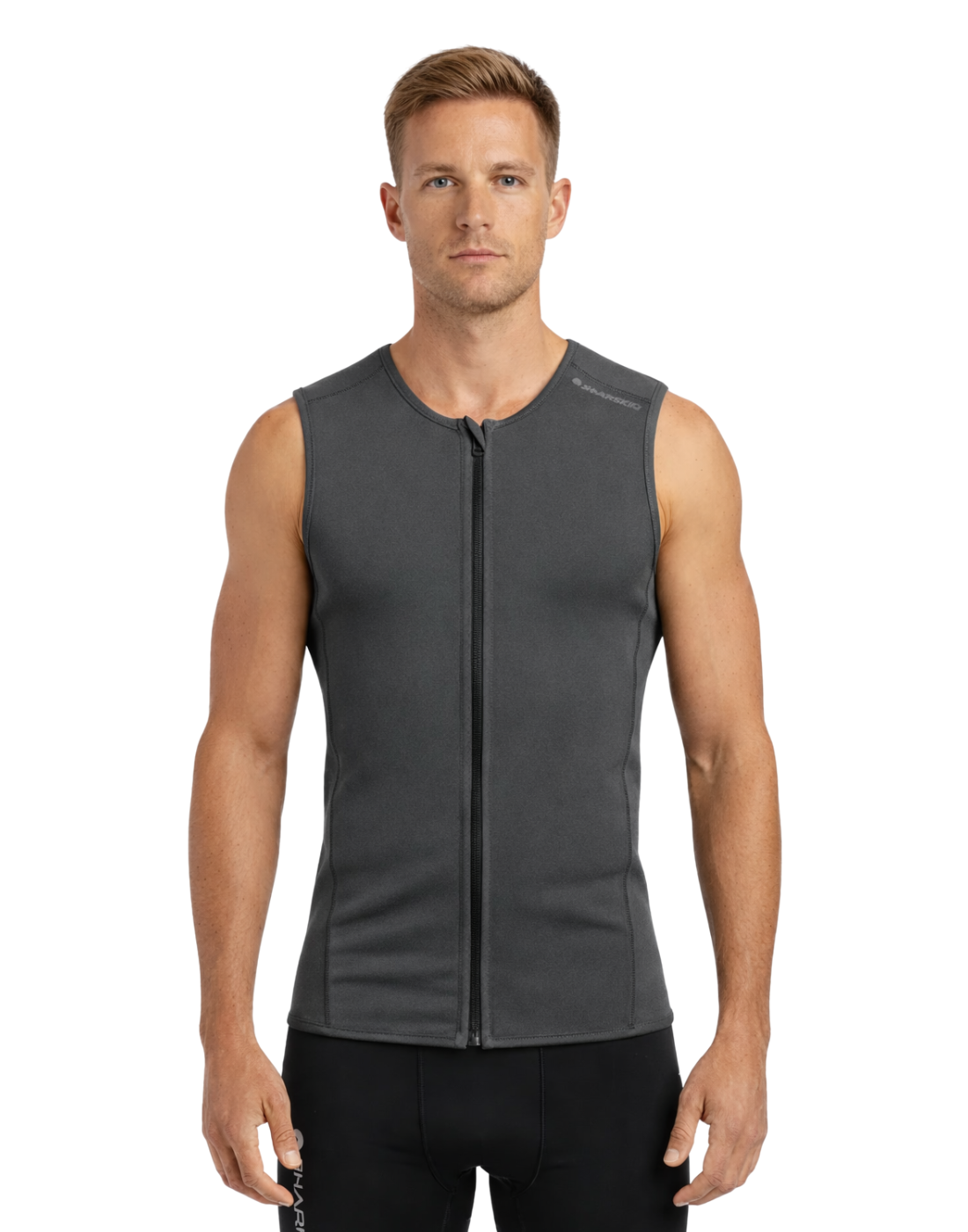 T2 Chillproof Sleeveless Full Zip Vest - Mens – Sharkskin